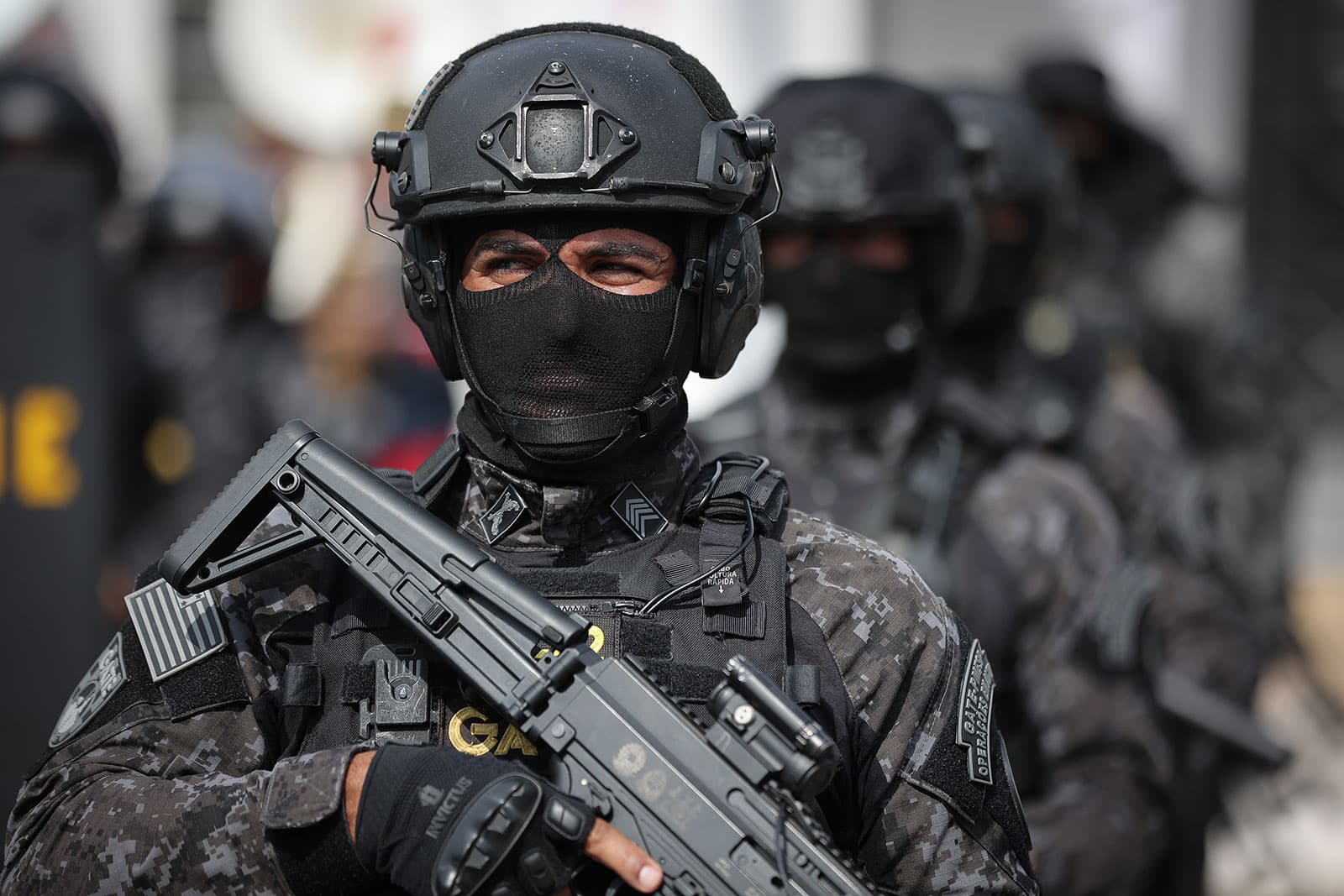 Policiais militares do Estado de São Paulo em formação